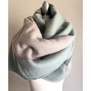 Reversible beautiful warm poncho, shawl oversize scarf